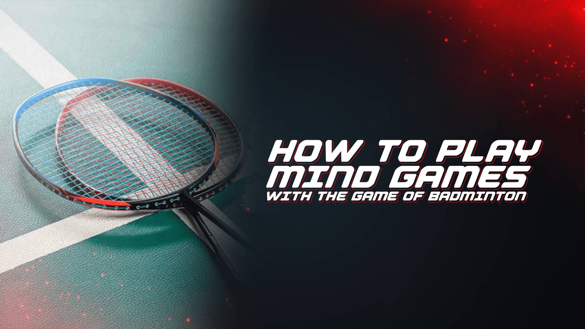 Racket on the floor.