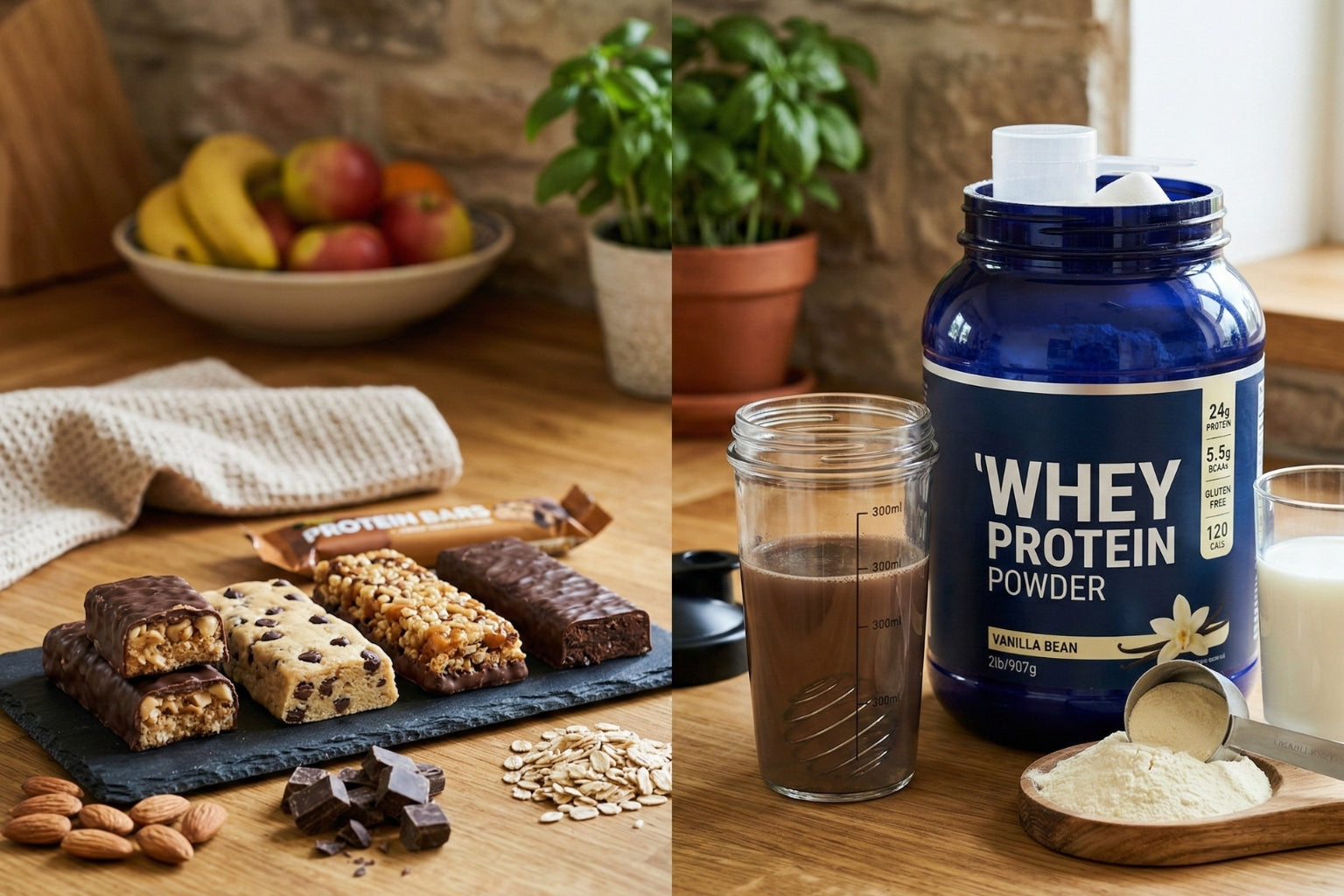 High Protein Bars vs Whey Protein