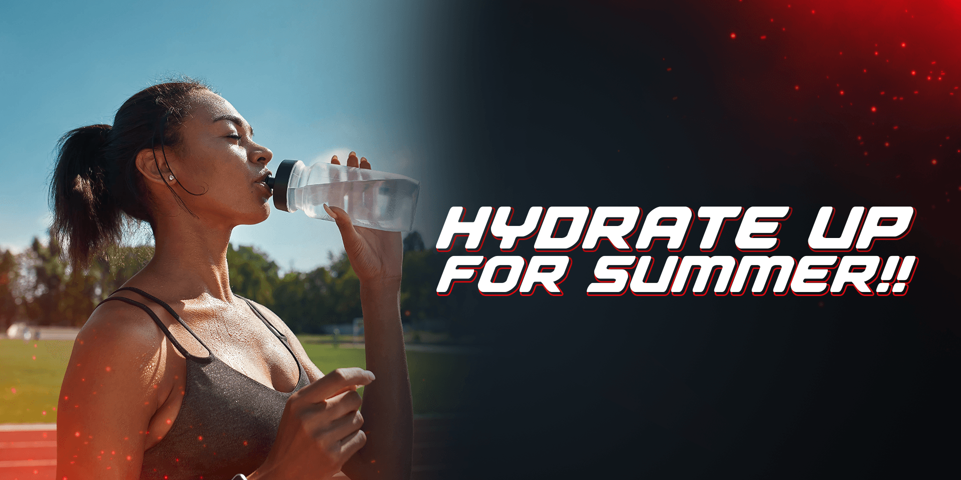 women drink the water.