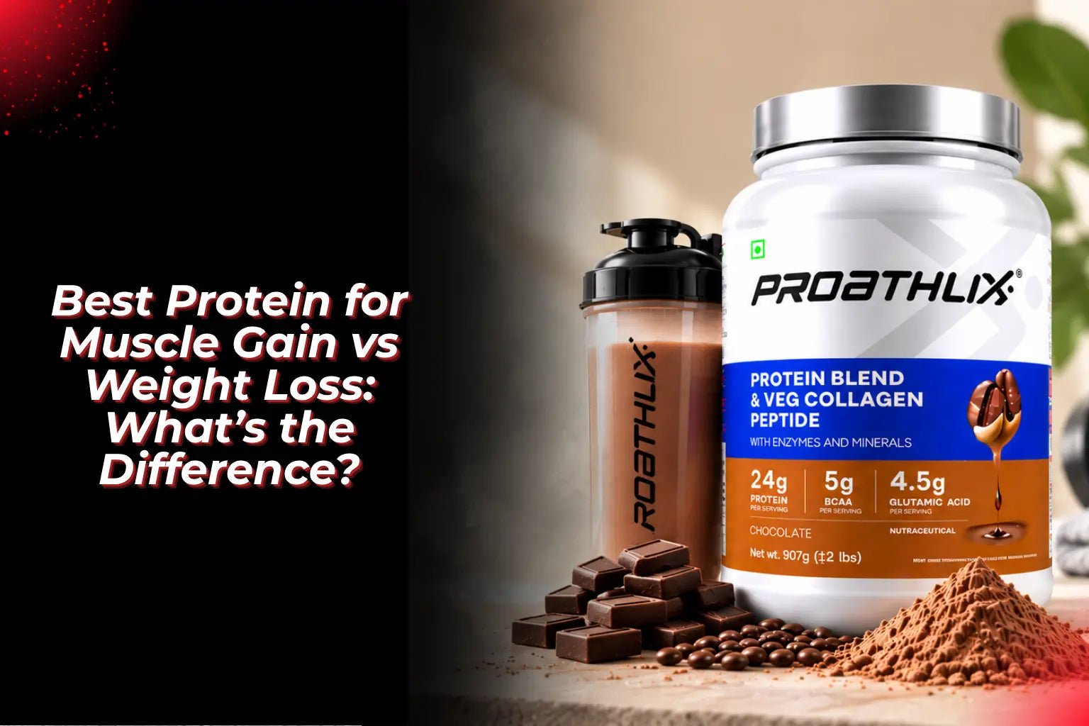Best Protein for Muscle Gain vs Weight Loss: What’s the Difference? - Proathlix