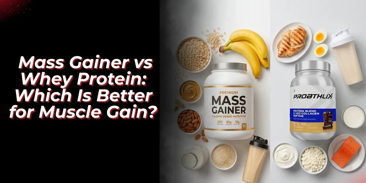 Mass Gainer vs Whey Protein: Which One Is Better for Muscle Gain? - Proathlix