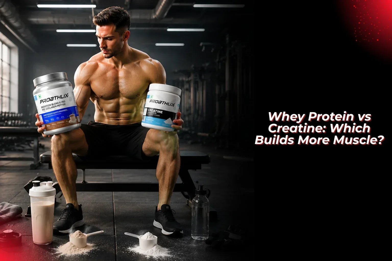 Whey Protein vs Creatine: Which Builds More Muscle? - Proathlix