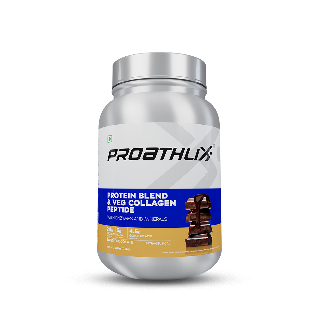 Proathlix Protein Blend & Veg Collagen Peptide (9 Sources of Protein)
