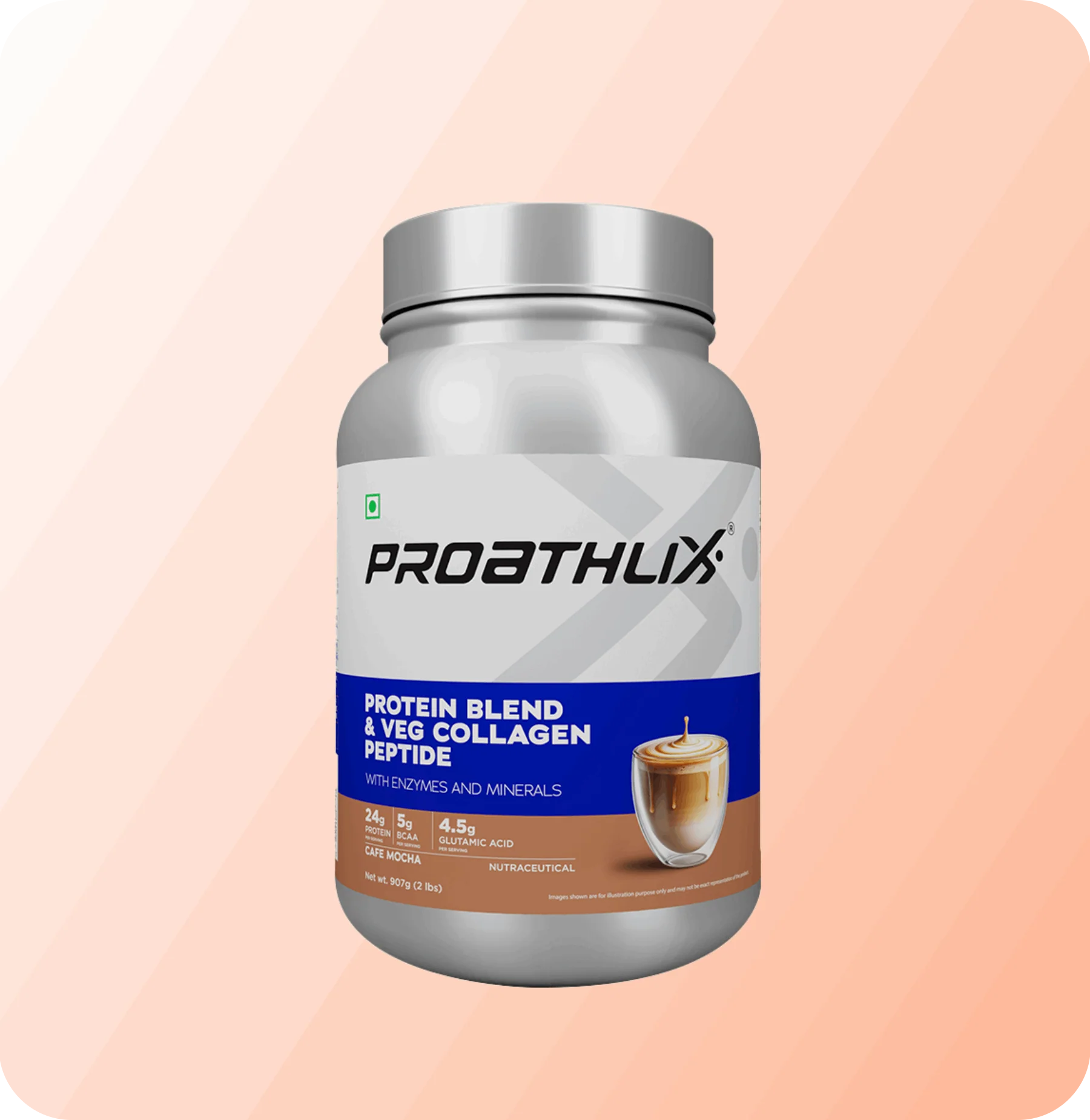 Proathlix Protein Blend & Veg Collagen Peptide (9 Sources of Protein)