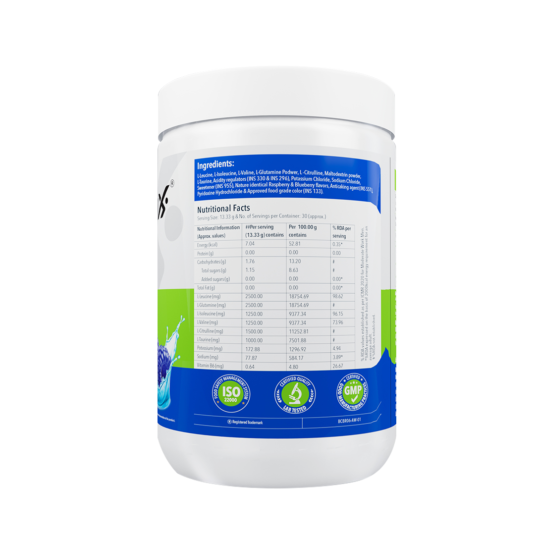 Proathlix BCAA Supplement with Glutamine, Taurine & Minerals