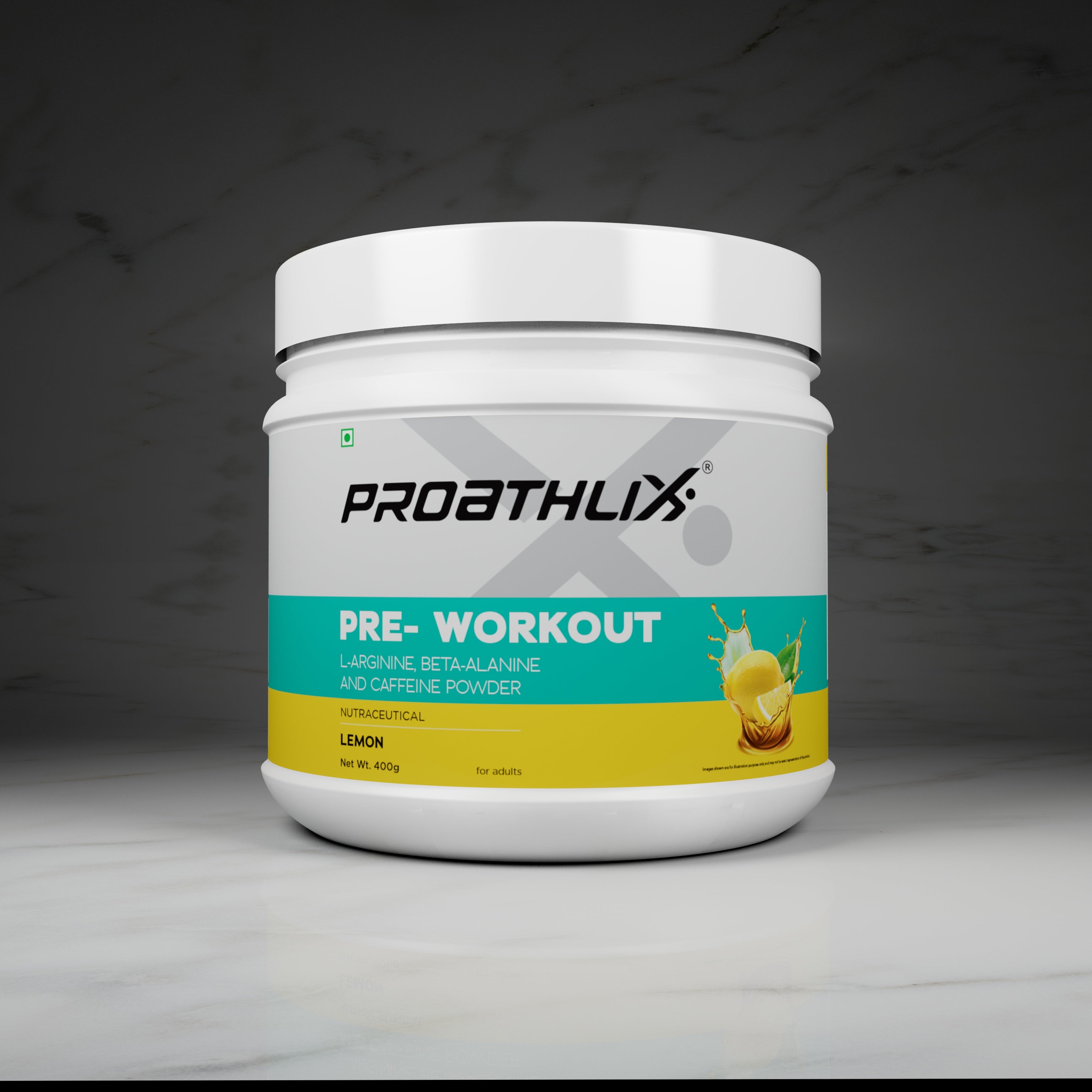 Proathlix Pre Workout (200mg Caffeine, 400gm)