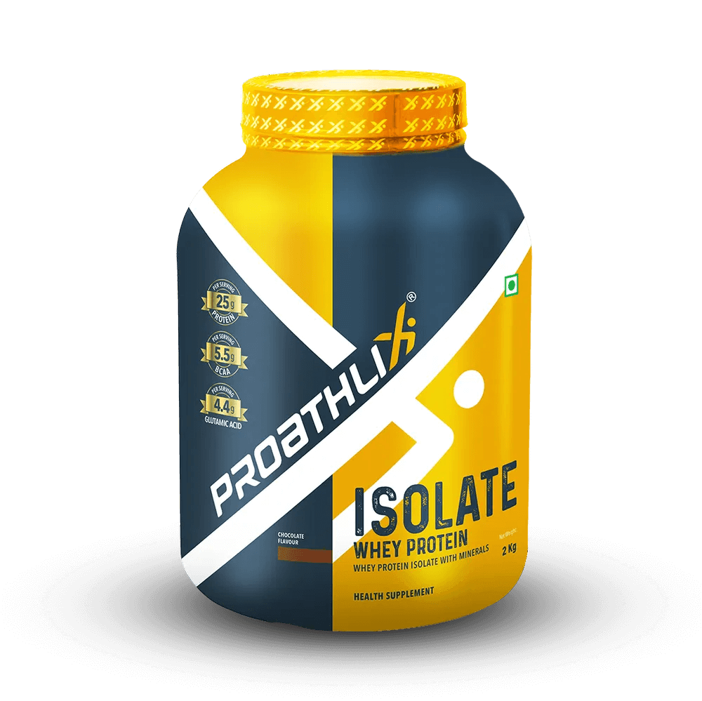 Proathlix Whey Protein Isolate with 25g Protein, 5.5g BCAA & 4.4g Glutamic Acid