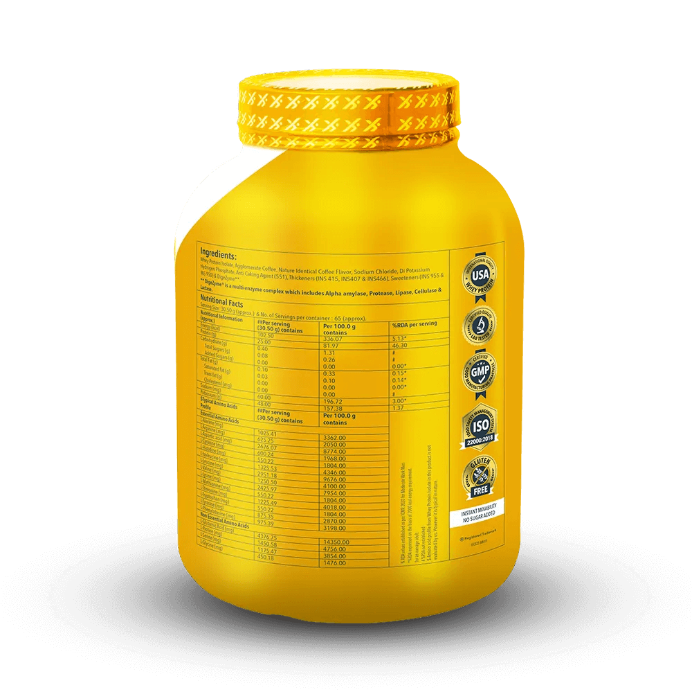 Proathlix Whey Protein Isolate with 25g Protein, 5.5g BCAA & 4.4g Glutamic Acid