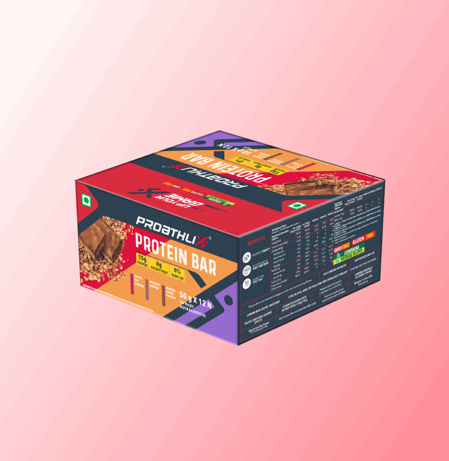 Proathlix Protein Bar with 15g Protein in 50g Bar