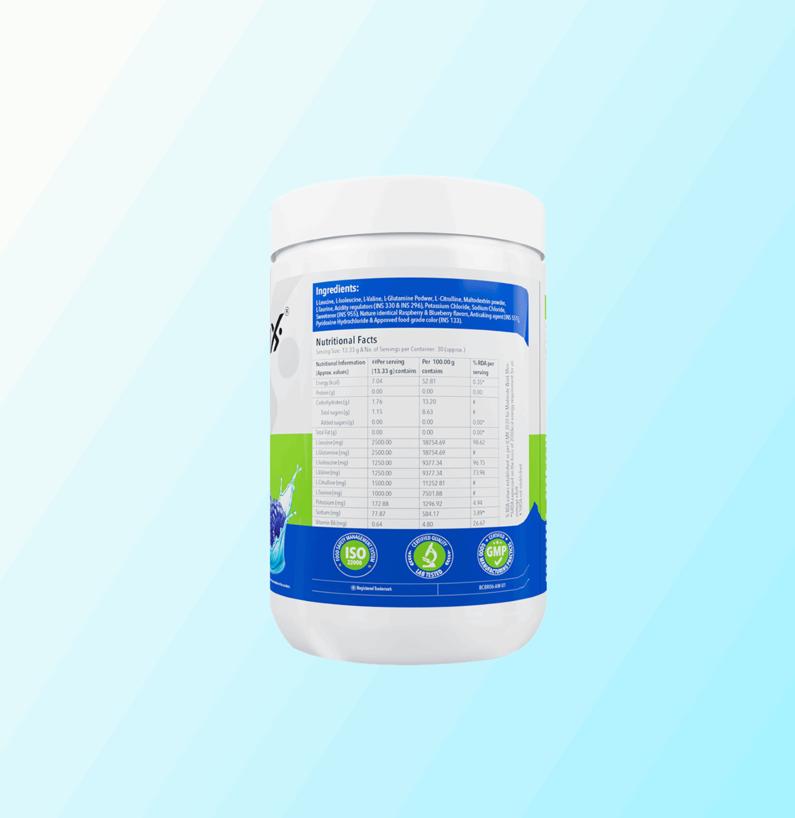 Proathlix BCAA Supplement with Glutamine, Taurine & Minerals