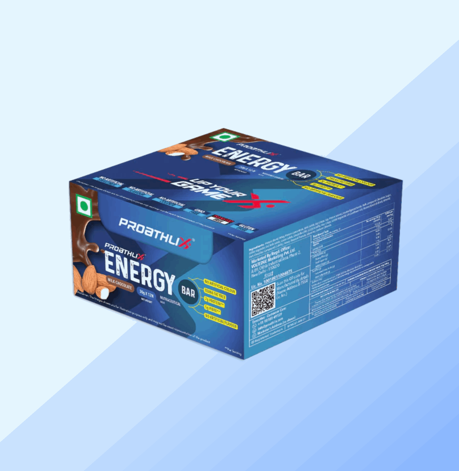 Proathlix Energy Bar | 7g Protein (Pack of 12)