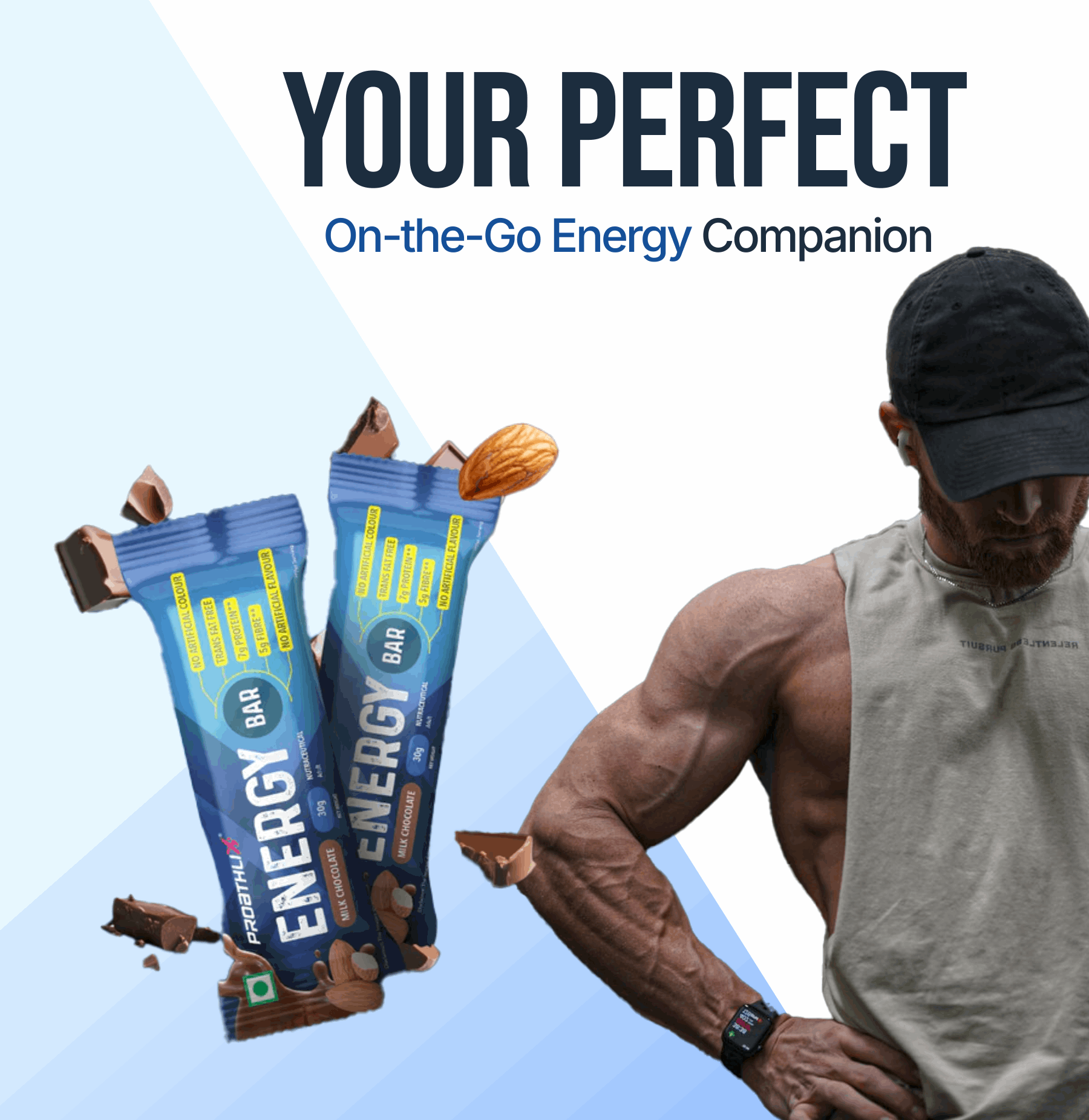 Proathlix Energy Bar | 7g Protein (Pack of 12)