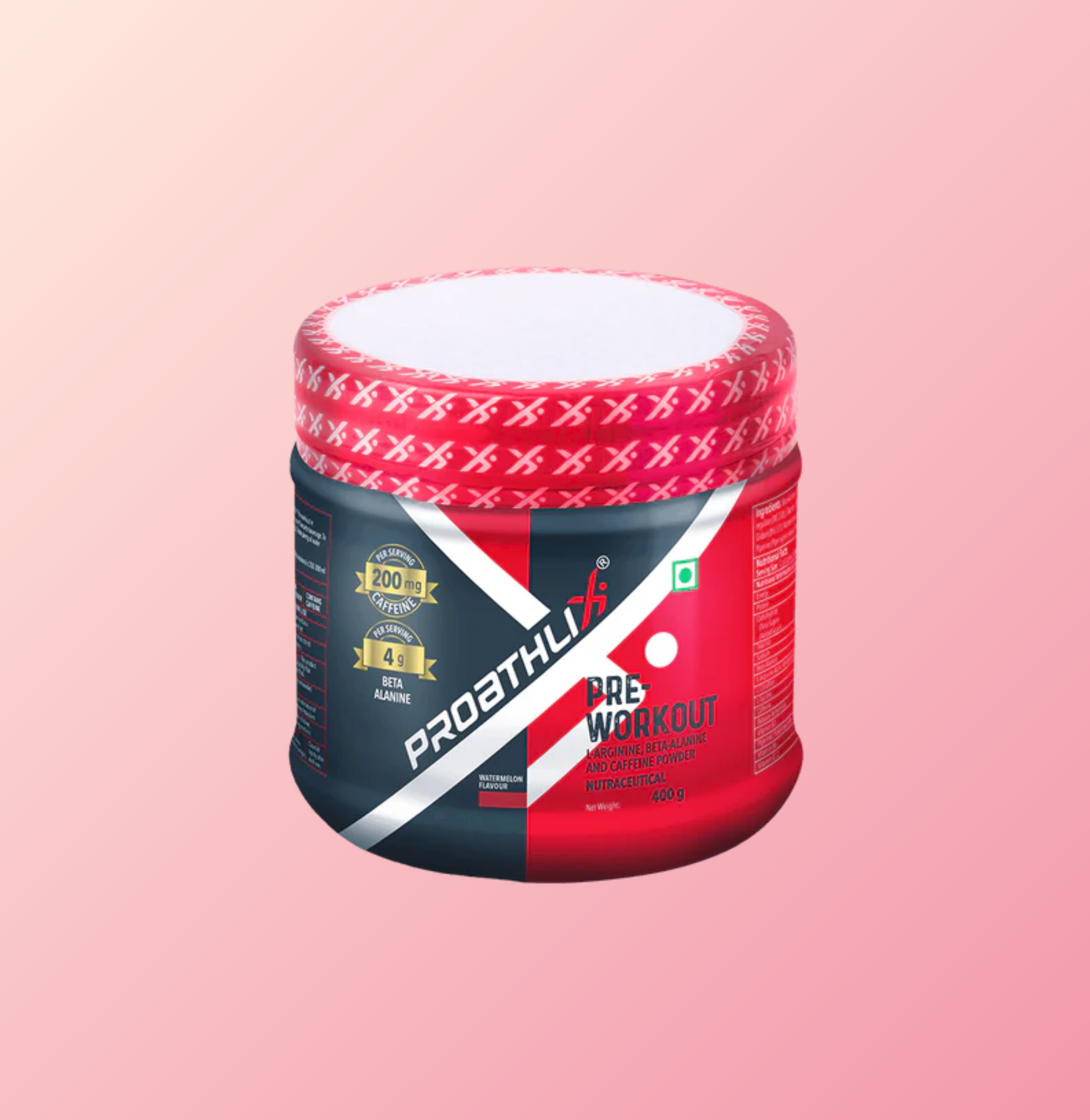 Proathlix Pre Workout (200mg Caffeine, 400gm)