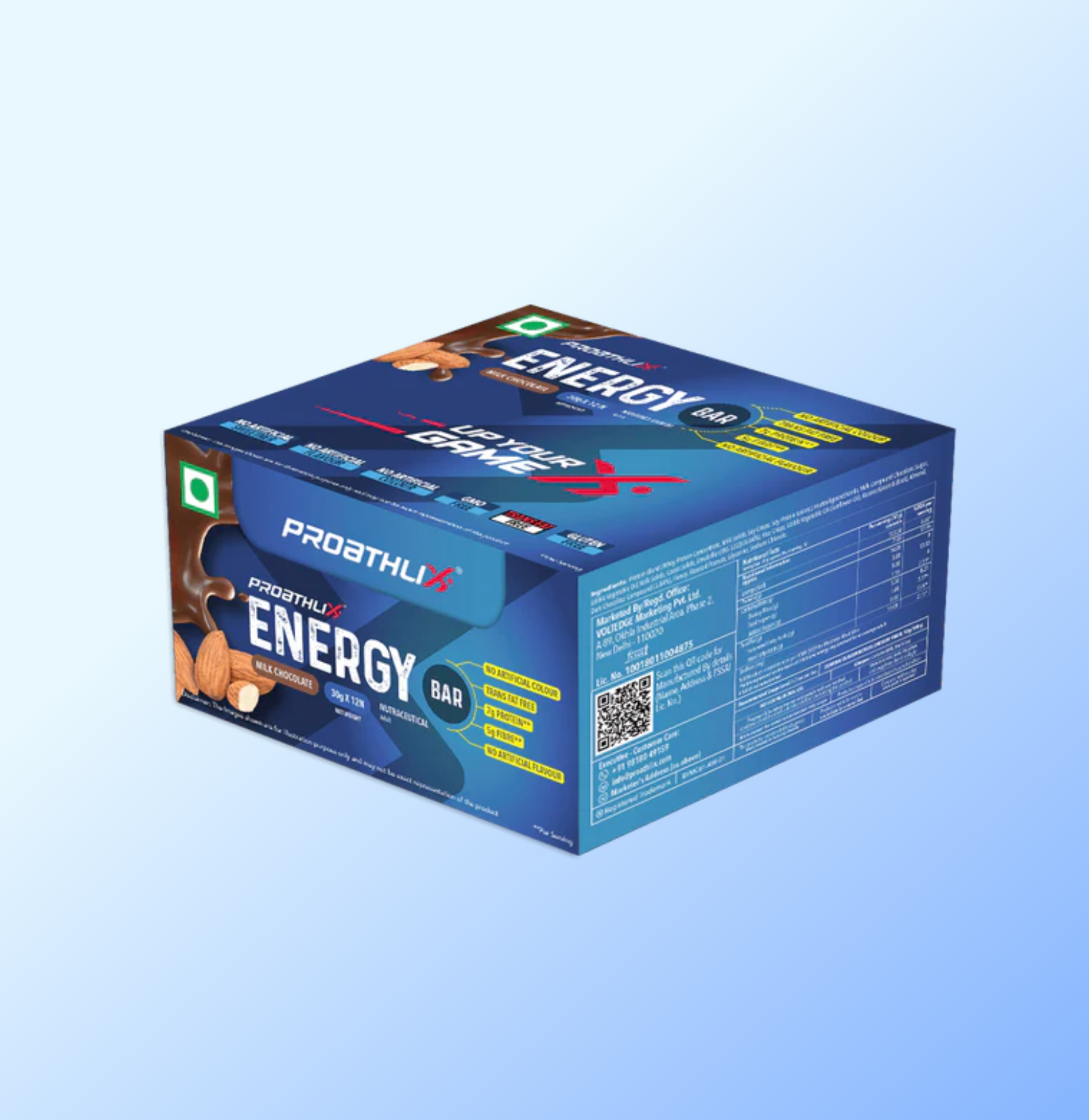 Proathlix Energy Bar | 7g Protein (Pack of 12)