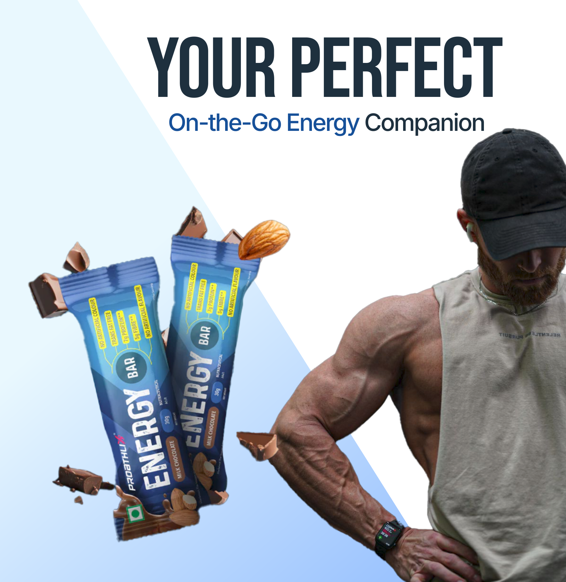 Proathlix Energy Bar | 7g Protein (Pack of 12)