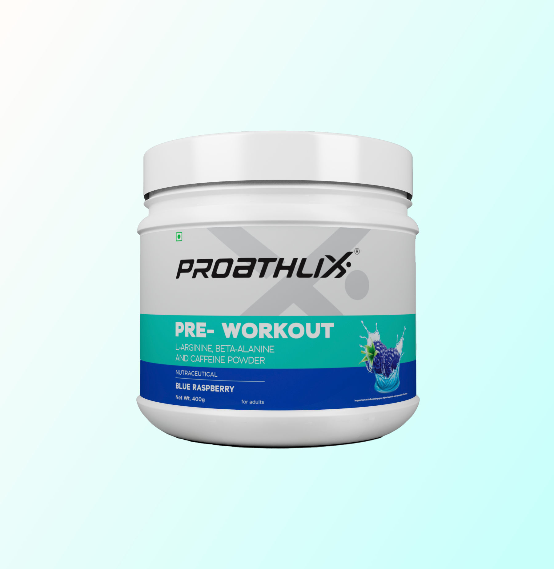 Proathlix Pre Workout (200mg Caffeine, 400gm)