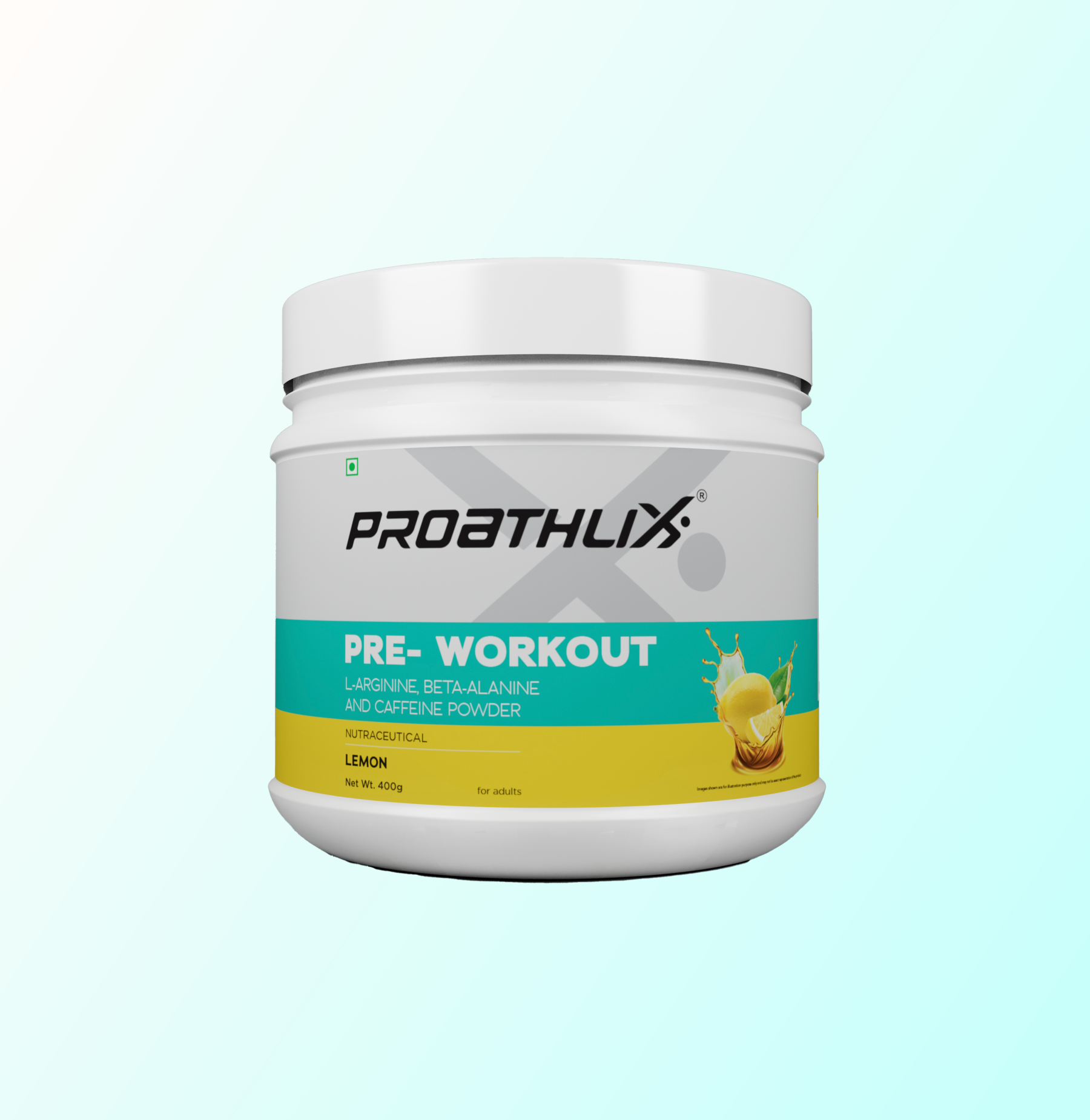 Proathlix Pre Workout (200mg Caffeine, 400gm)