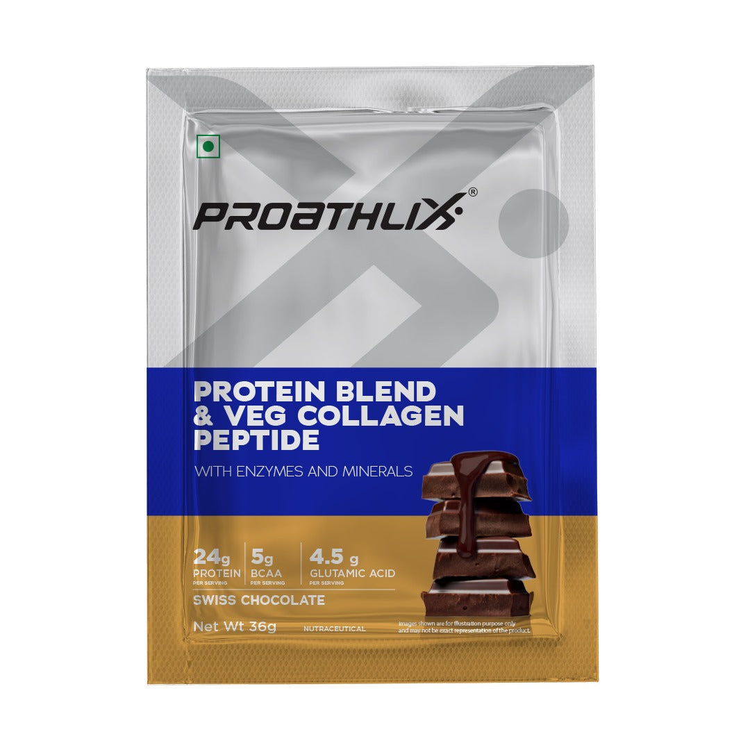 Proathlix Protein Blend & Veg Collagen Peptide (9 Sources of Protein)