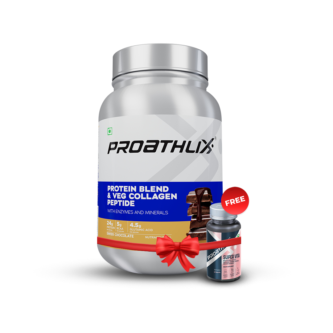 Proathlix Protein Blend & Veg Collagen Peptide (9 Sources of Protein)