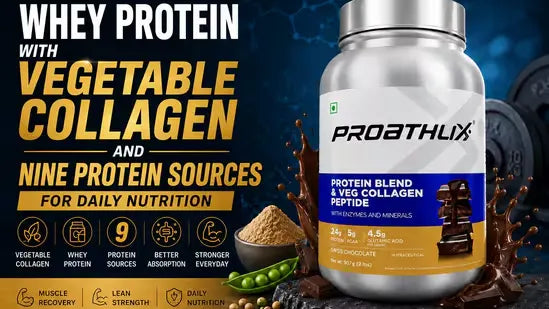 Whey Protein with Vegetable Collagen and Nine Protein Sources for Daily Nutrition
