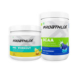 BCAA (Blue Raspberry,400g) + Preworkout (Lemon,400g) - Proathlix