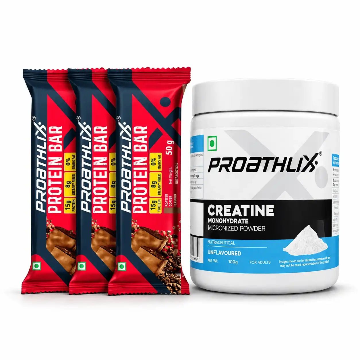 Creatine (100g) + Protein Bar (Coffee, 3 bars) - Proathlix