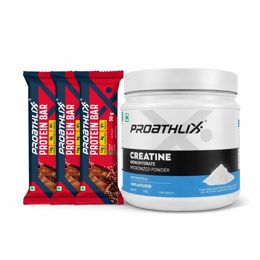 Creatine (250g) + Protein Bars (Coffee, 3 Bars) - Proathlix