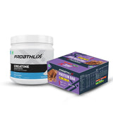 Creatine Monohydrate (250gm) + Protein Bar (Pack of 12, Fruit & Nut) - Proathlix