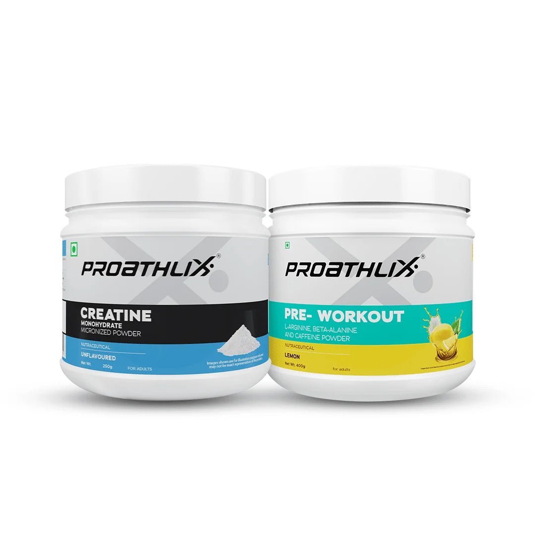 Preworkout Lemon (400gm) + Creatine (250gm) - Proathlix