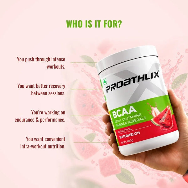 Proathlix BCAA - The Best BCAA(Branched Chain Amino Acid) Supplement with Glutamine, Taurine & Minerals - Proathlix
