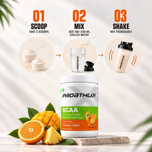 Proathlix BCAA - The Best BCAA(Branched Chain Amino Acid) Supplement with Glutamine, Taurine & Minerals - Proathlix
