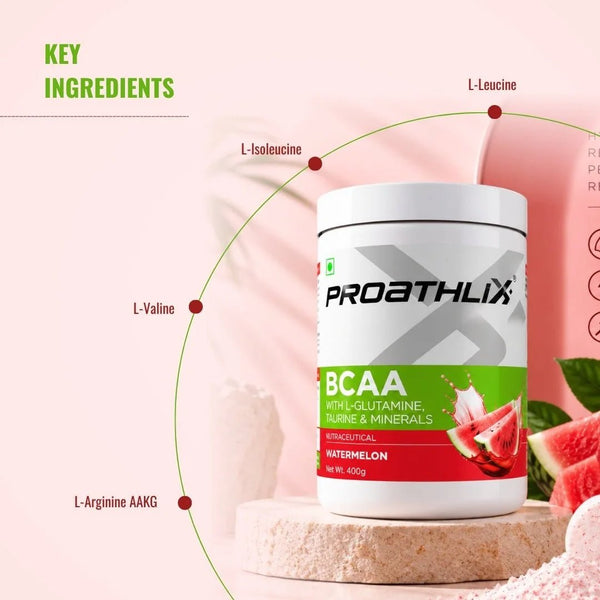 Proathlix BCAA - The Best BCAA(Branched Chain Amino Acid) Supplement with Glutamine, Taurine & Minerals - Proathlix