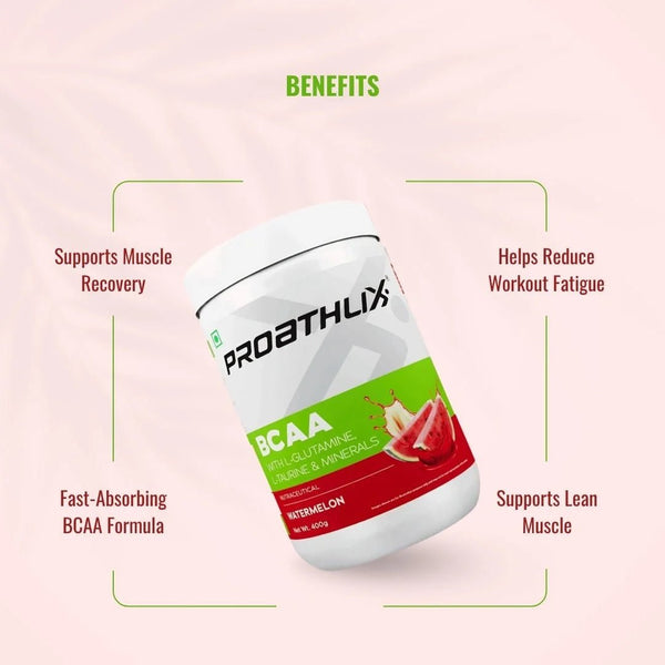 Proathlix BCAA - The Best BCAA(Branched Chain Amino Acid) Supplement with Glutamine, Taurine & Minerals - Proathlix