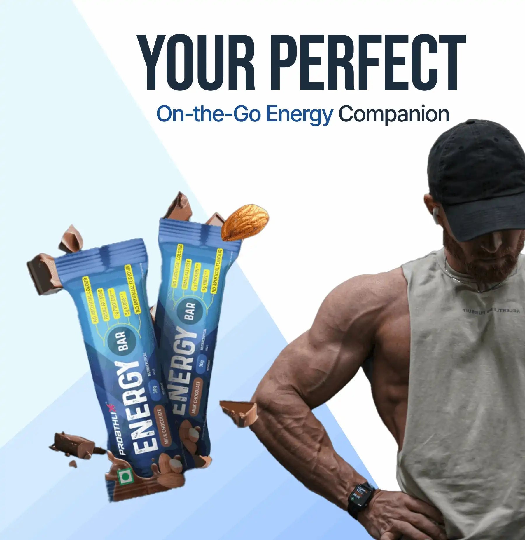 Proathlix Energy Bar | 7g Protein (Pack of 12) - Proathlix