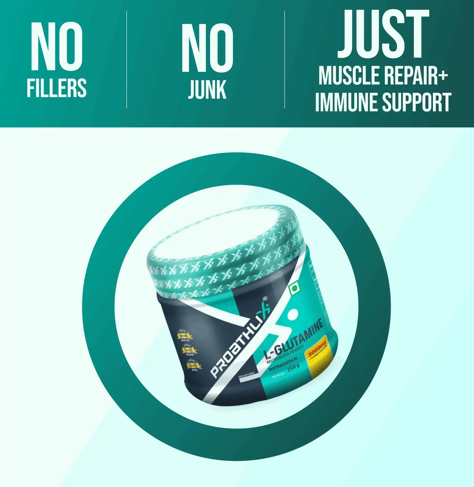 Proathlix L-Glutamine with 5g Glutamine - Proathlix
