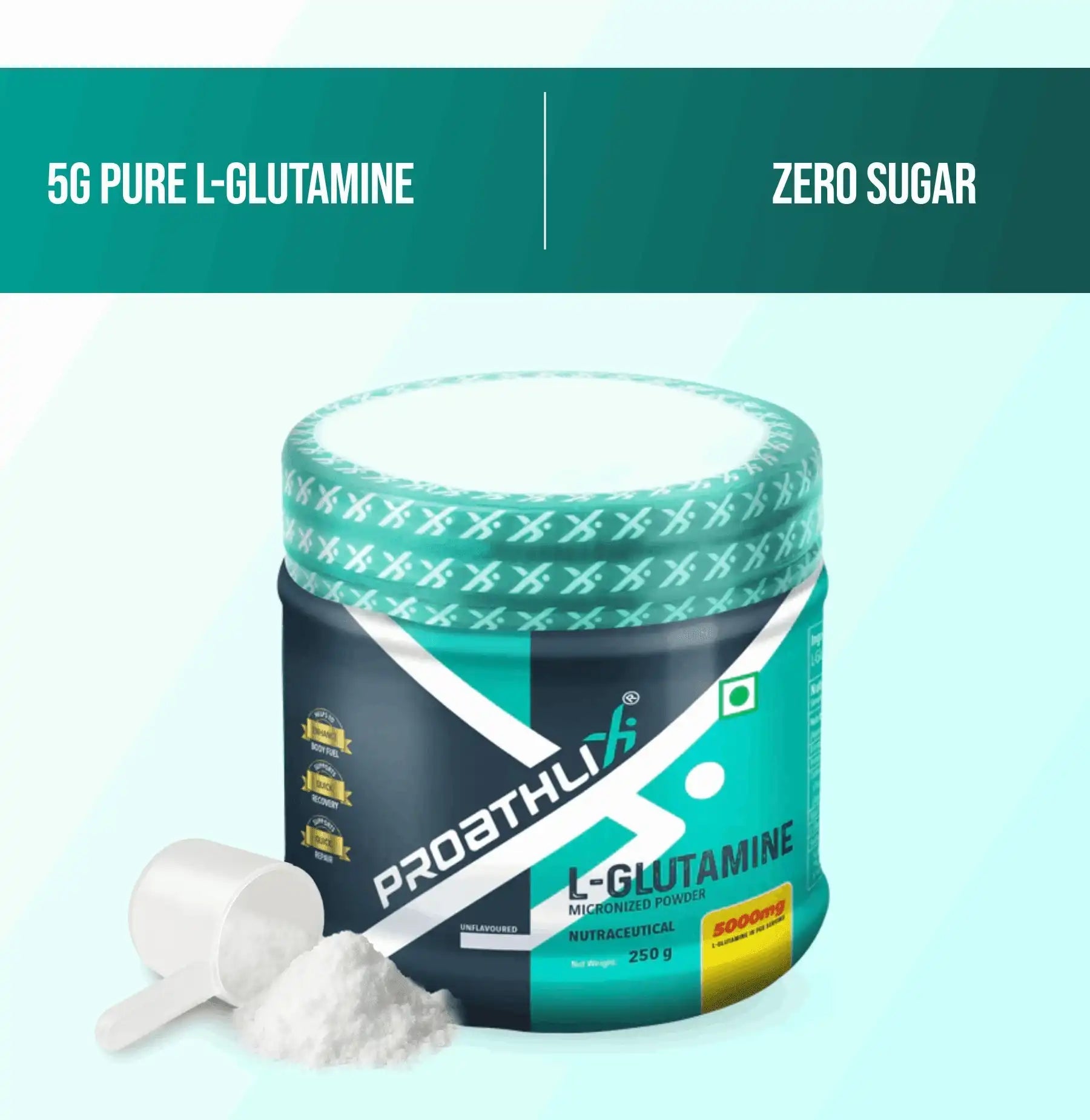 Proathlix L-Glutamine with 5g Glutamine - Proathlix