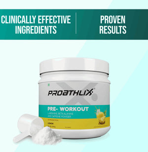 Proathlix Pre Workout (200mg Caffeine, 400gm) - Proathlix