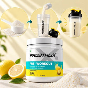 Proathlix Pre Workout (200mg Caffeine, 400gm) - Proathlix