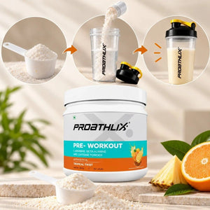 Proathlix Pre Workout (200mg Caffeine, 400gm) - Proathlix