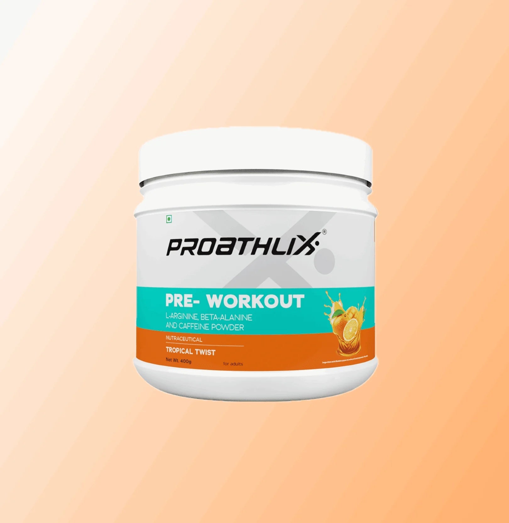 Proathlix Pre Workout (200mg Caffeine, 400gm) - Proathlix