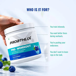Proathlix Pre Workout (200mg Caffeine, 400gm) - Proathlix