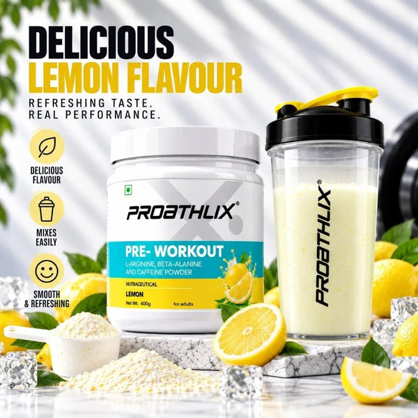 Proathlix Pre Workout (200mg Caffeine, 400gm) - Proathlix