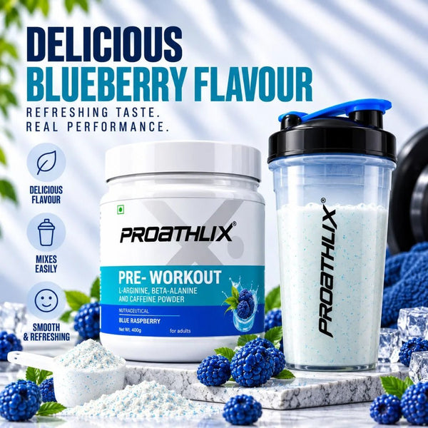 Proathlix Pre Workout (200mg Caffeine, 400gm) - Proathlix