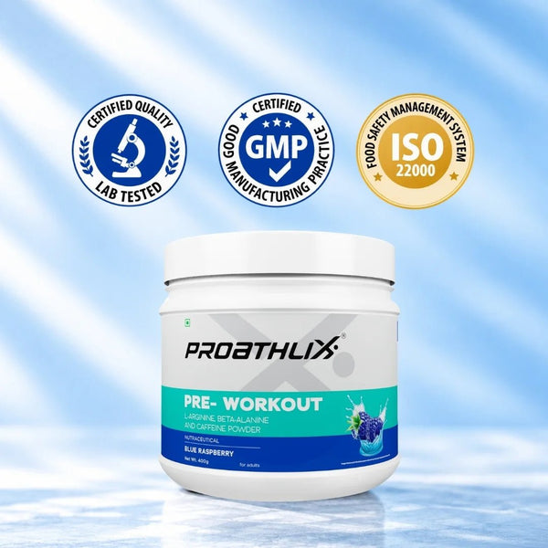 Proathlix Pre Workout (200mg Caffeine, 400gm) - Proathlix