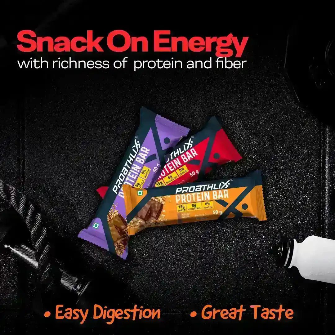 Proathlix Protein Bar with 15g Protein in 50g Bar - Proathlix