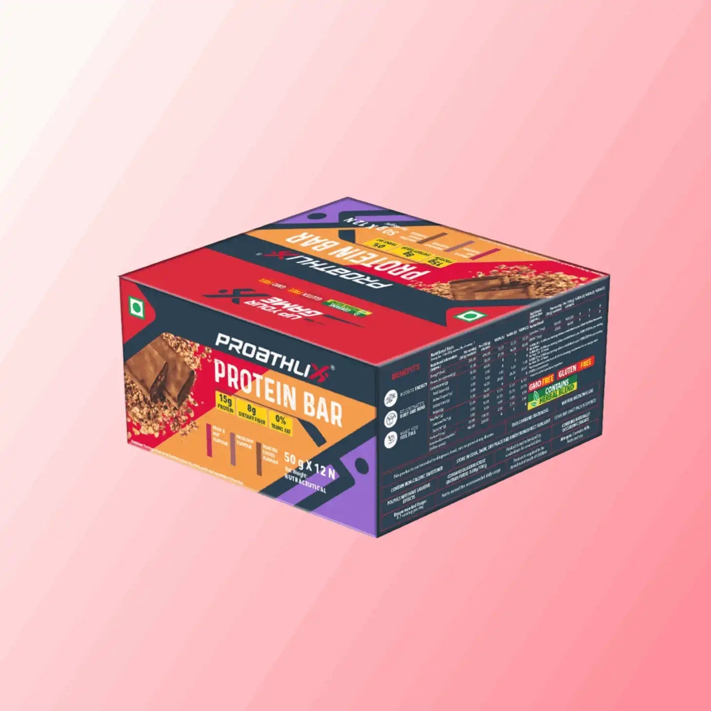 Proathlix Protein Bar with 15g Protein in 50g Bar - Proathlix