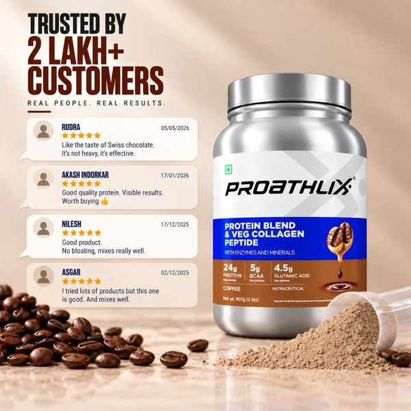 Proathlix Protein Blend & Veg Collagen Peptide (9 Sources of Protein) - Proathlix