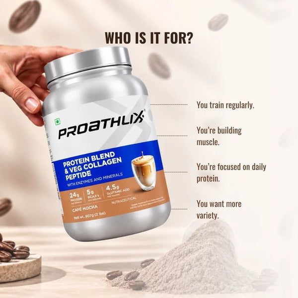 Proathlix Protein Blend & Veg Collagen Peptide (9 Sources of Protein) - Proathlix