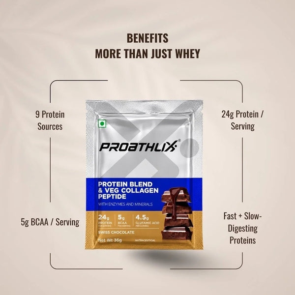 Proathlix Protein Blend & Veg Collagen Peptide (9 Sources of Protein) - Proathlix