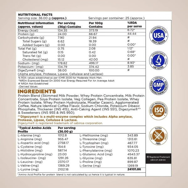 Proathlix Protein Blend & Veg Collagen Peptide (9 Sources of Protein) - Proathlix